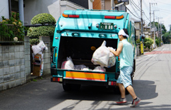 パッカー車個別収集作業